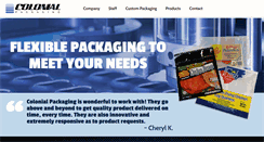 Desktop Screenshot of colonialpackaging.com